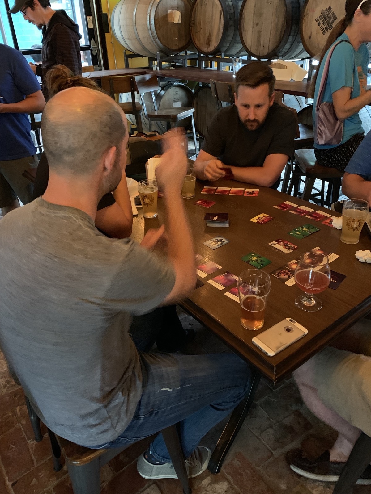 Players running grudge matches in an Austin coffee shop