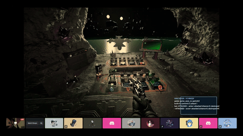 Spectator arena view — the layer we added